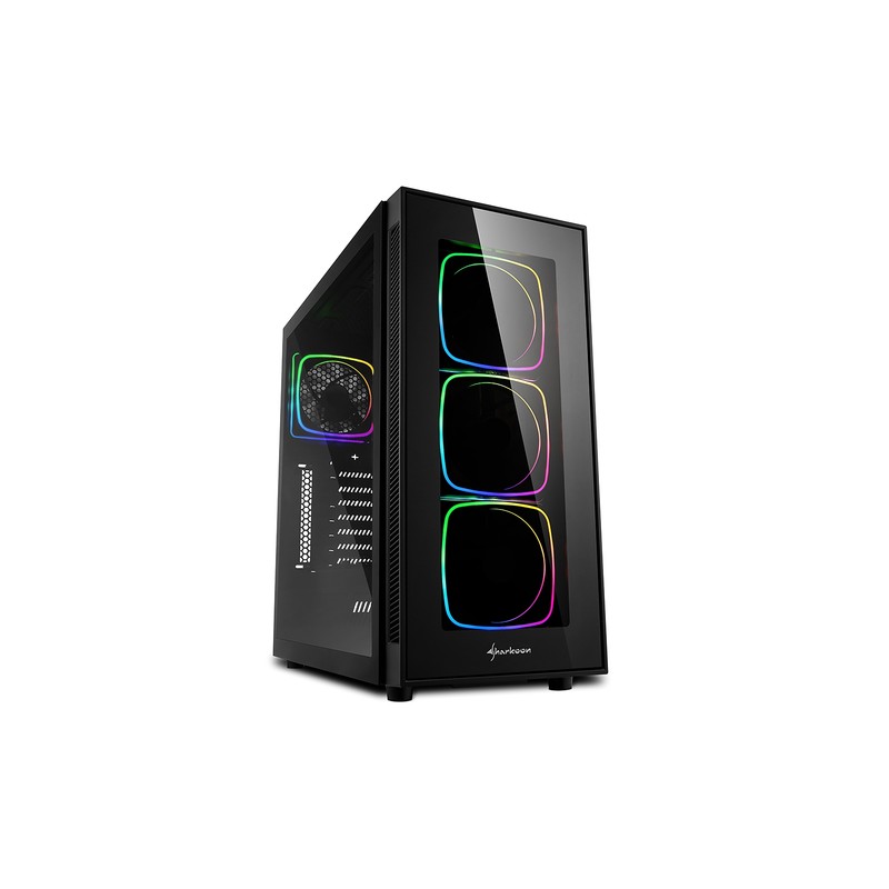 SHARKOON CASE TG6 RGB, ATX, 7 SLOTS EXPANSION, 3 USB 3.0, 2 USB 2.0, DRIVE BAY DA 2,5"/3,5