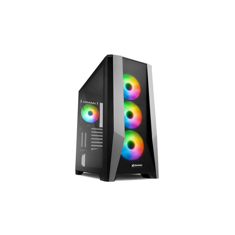 SHARKOON CASE TG7M RGB ATX VETRO TEMPERATO, 7 SLOT ESPANSIONE, 3X120MM FAN FRONT, 1X120MM FAN REAR