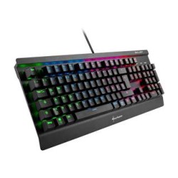 SHARKOON TASTIERA GAMING MECCANICA SKILLER MECH SGK3, ILLUMINAZIONE RGB PERSONALIZZABILE, TECNOLOGIA TASTI KAHIL BROWN, LAYOUT I