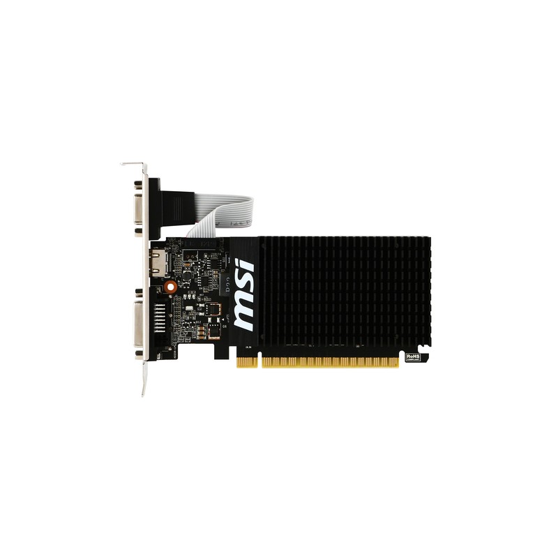 MSI VGA GEFORCE GT 710, GT 710 2GD3H LP, 2GB GDDR3, DVI/HDMI/VGA, LP