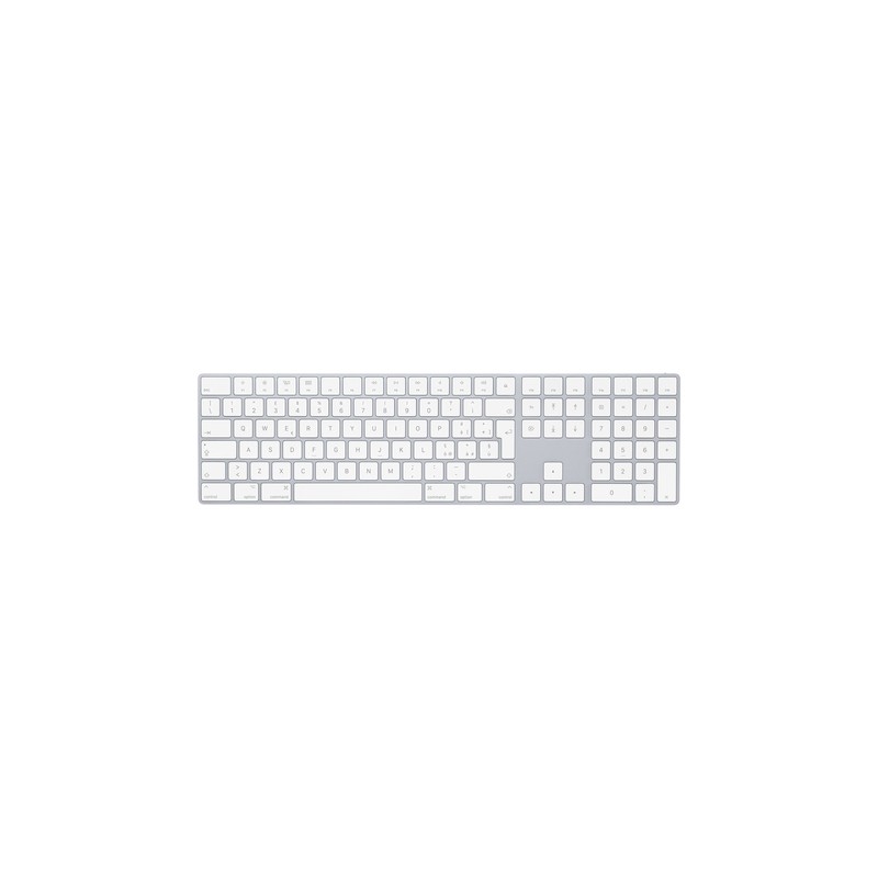 APPLE MAGIC KEYBOARD WIRELESS BLUETOOTH, SWITCH A FORBICE, COMPATIBILE MAC/IOS, BIANCO/ARGENTO