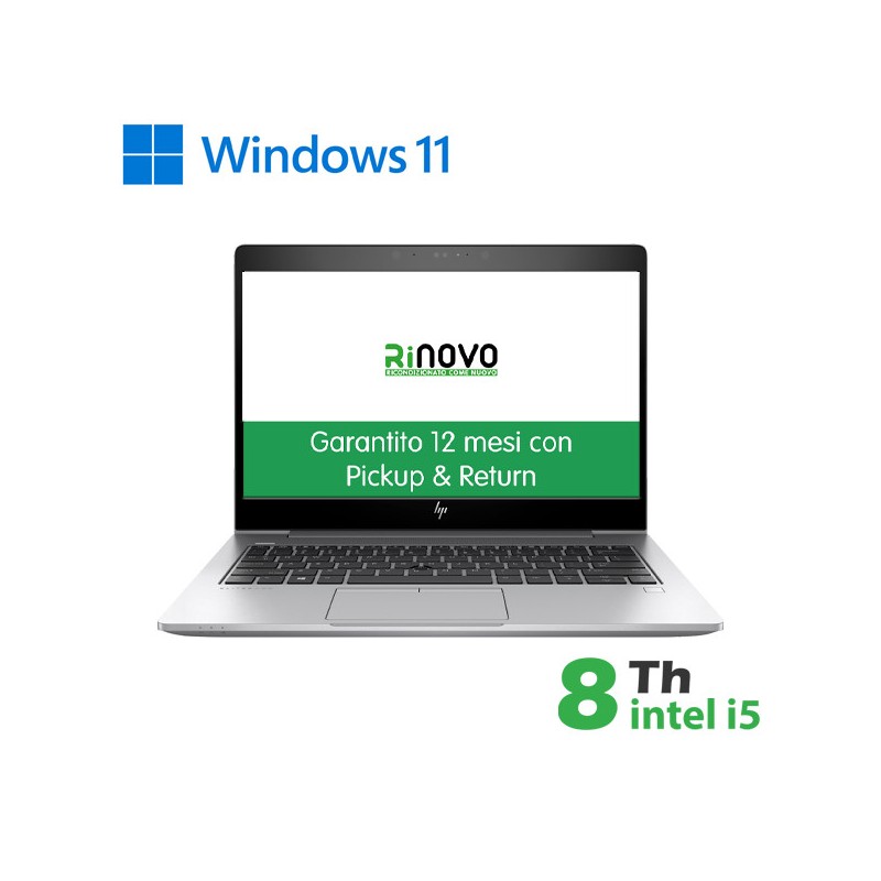 RINOVO NB HP REFURBISED 830 G5 i5-8X00U DDR4 8GB SSD 240GB 13.3 NO DVD WIN 11 PRO GRADO A 1Y