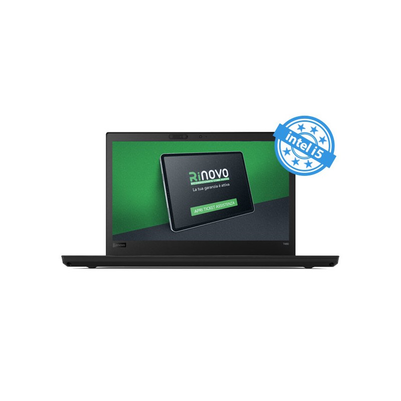 RINOVO NB LENOVO REFURBISED THINKPAD T480 i5-8X00 DDR4 16GB SSD 240GB 14 NO DVD WIN 11 PRO GRADO A