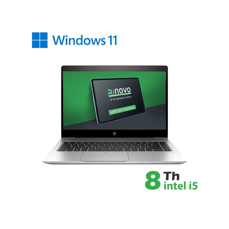 RINOVO NB HP REFURBISED 840 G5 i5-8X00U DDR4 8GB SSD 240GB 14 NO DVD WIN 11 PRO GRADO A 1Y