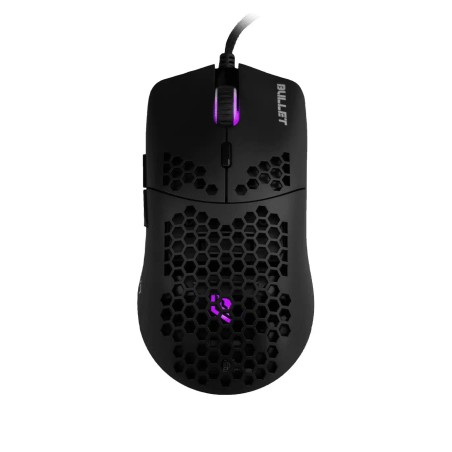 NOUA MOUSE GAMING BULLET 6D FPS PIXART 3360 12000 DPI RGB WHIT SKIN