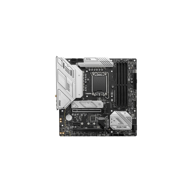 MSI MB B760, B760M MORTAR, LGA1700,4DDR5,1PCI-EX16,1PCI-EX4,3M.2,4SATA3,1USB3.2 GEN2X2