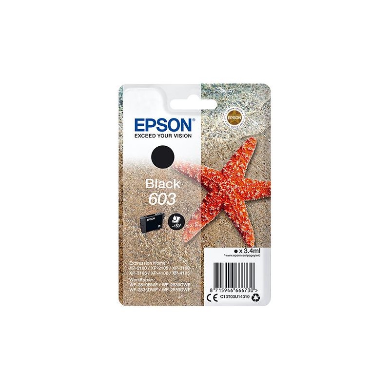 EPSON CARTUCCIA INK NERO,  STELLA MARINA, 603